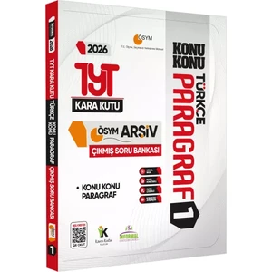 Karakutu Yayınları 2026 YKS-TYT Türkçenin Kara Kutusu PARAGRAF 1 KONU KONU ÖSYM Çıkmış Soru Bankası Konu Özetli Çözümlü