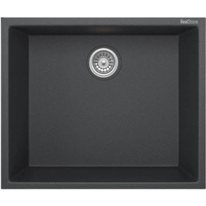 Real Stone Steep 50X40 Antrasit Granit Mutfak Eviyesi