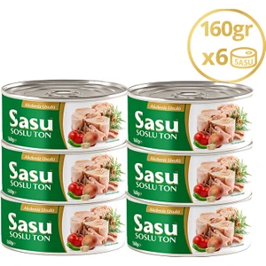 Akdeniz Usulü Ton Balığı 6x160 gr Bütün Dilim