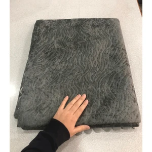 Türkanlar Home Kadife Baskılı Süngerli Kaymaz Koltuk ve Çekyat Örtüsü