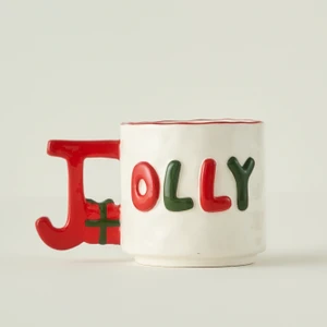 Bella Maison Jolly Yılbaşı Stoneware Kupa (360 cc)