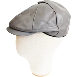 Hakiki Deri Klasik Erkek Kasket Şapka