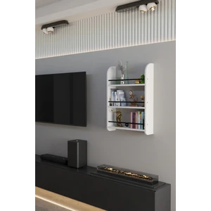 Alpa Ev Mobilya Modern Ahşap 3 Katlı 90 cm Çalışma Odası Kitaplık Rafı - Duvar Tipi Montessori Kitap Düzenleyici