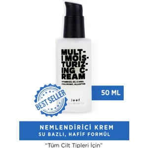 Multi Moisturizing Krem – Su Bazlı, Ure + Hyaluronik Asit, Derin Nem & Cilt Bariyeri Desteği