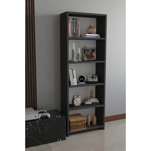 Alpa Ev Mobilya 5 Raflı Kitaplık Dekoratif Çok Amaçlı Düzenleyici Raf 150 cm Salon Çalışma Odası Raf