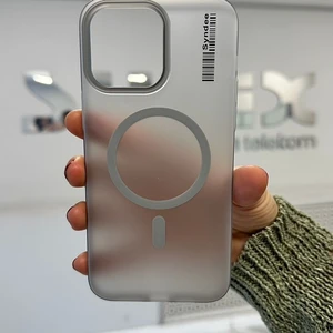 İphone 16 Pro Uyumlu Gri Ticket Mat İnce Kılıf