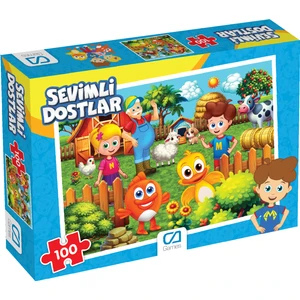 Ca Games Sevimli Dostlar - 100 Parçalı Puzzle