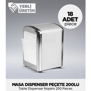 Masa Dispenser Peçete 200LÜ - 18 Adet