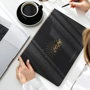 2026 Masaüstü Planlayıcı Takvim 24X34 cm - Siyah