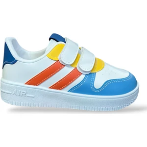 papucumun dünyası Günlük Bebek Çocuk Sneaker Cırt Cırt Bantlı Spor Ayakkabı Yürüyüş Ayakkabısı