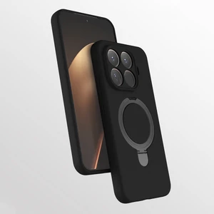 M.TK Moveteck Xiaomi Mi 15T Pro Kılıf Magsafe Halkalı Extra Standlı Içi Kadife Yumuşak Renkli Silikon Samara Kapak