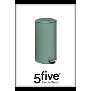 5FIVE Delta 30 L Pedallı Çöp Kovası Yeşil‑Mavi | Yavaş Kapanma, Aktif Karbon Filtre, Kolay Temizlik Çıkarılabilir Yıkanabilir İç Sepet