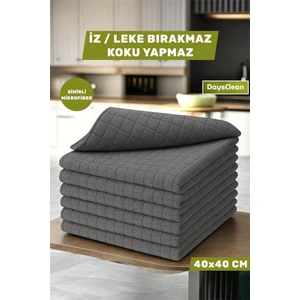 6'lı Premium Mikrofiber Temizlik Bezi | Mutfak Cam Araba Yer Temizlik Bezi | Bulaşık Kurulama Bezi | 40X40 |