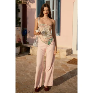 Desenli Modal Eşarp Manolya Mint