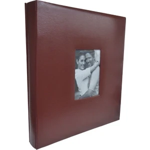 10X15 500'LÜK Vinleks Deri Fotoğraf Albümü Kahverengi