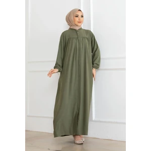 Oktayusta Collection Robalı Mevlana Kesim Günlük Ferace Haki