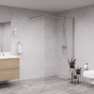 Silver  Septo 6mm Şeffaf Cam Seperatör Duşakabin