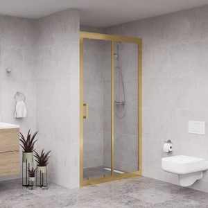 Gold Nexa 6mm Şeffaf Cam 1 Sabit 1 Sürgü Iki Duvar Arası Duşakabin