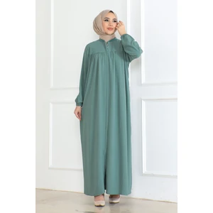 Oktayusta Collection Robalı Mevlana Kesim Günlük Ferace Haki