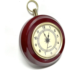 Tekne Saati Ahşap Taban Ø13 cm