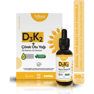 Vitamin D3 K2 + Çörek Otu Yağı 30 ml