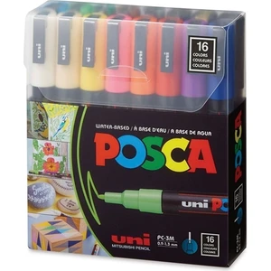 Posca Marker Kalem Pc-3m (0.9-1.3mm) 16'lı Set