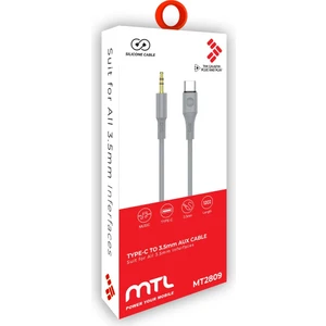 Type-C To 3.5mm Aux Kablo - Silikon, 1.2 Metre, Hi-Fi Ses Kalitesi