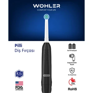 Değiştirilebilir Başlıklı Pilli Diş Fırçası Fda Onaylı