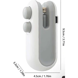 TE Dükkan Mini Şarjlı Poşet Kapatıcı Hem Kesici Hem Yapıştırıcı