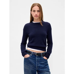 Kadın Lacivert Cashsoft Bisiklet Yaka Kazak