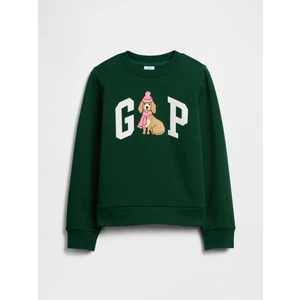 Kız Çocuk Yeşil Gap Grafik Sweatshirt