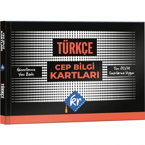 Kr Akademi Yayınları Tüm Sınavlar İçin KPSS Türkçe Cep Bilgi Kartları