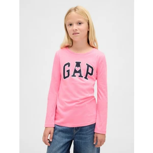 Kız Çocuk Pembe Gap Logo T-Shirt