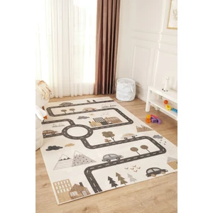 Konfor Halı Bohem Kids Road Çok Renkli Yumuşak Dokulu Çocuk Odası Halısı