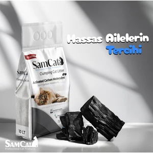 Aktif Karbonlu Topaklaşan Kedi Kumu 10Lt