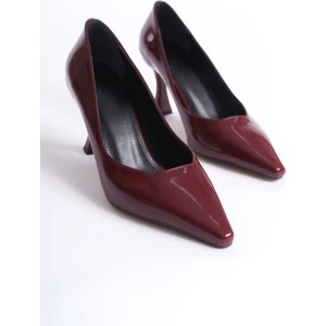 Cordelia Kadın Bordo Rugan Stiletto