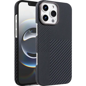 MMP Shop Iphone 16 Pro Max Uyumlu Magsafe Şarj Destekli Kamera Koruma Çıkıntılı Karbon Fiber Tasarımlı Kılıf