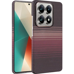 MMP Shop Xiaomi Mi 14T Pro Uyumlu Magsafe Şarj Destekli Kamera Koruma Çıkıntılı Karbon Fiber Tasarımlı Kılıf