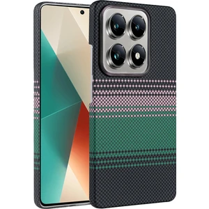 MMP Shop Xiaomi Mi 14T Pro Uyumlu Magsafe Şarj Destekli Kamera Koruma Çıkıntılı Karbon Fiber Tasarımlı Kılıf