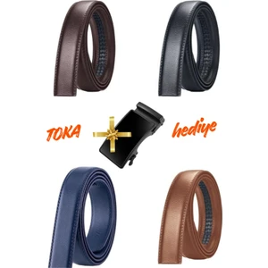 4 Adet Otomatik Kemerler Için Tokasız Kemeri + Toka Hediye