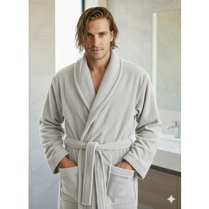 Bukle Bornoz, Şal Yaka Bornoz ,%100 Pamuklu , Unisex Bornoz , Sauna Otel Spa Bornozu