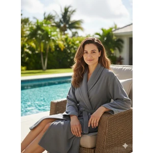 Bukle Bornoz, Şal Yaka Bornoz ,%100 Pamuklu Kadın / Erkek Unisex Bornoz