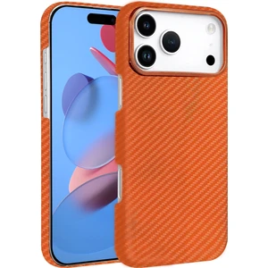 MMP Shop Iphone 17 Pro Uyumlu Magsafe Şarj Destekli Kamera Koruma Çıkıntılı Karbon Fiber Tasarımlı Kılıf