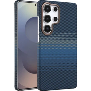 MMP Shop Samsung Galaxy S24 Ultra Uyumlu Magsafe Şarj Destekli Kamera Koruma Çıkıntılı Karbon Fiber Tasarımlı