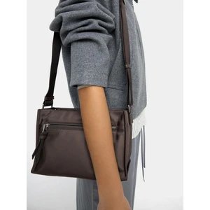 Teknik Kumaş Çapraz Askılı Orta Boy Çanta