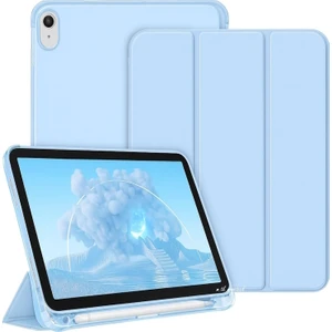 M.TK Moveteck Ipad 11.nesil A16 11INÇ/10.NESIL 10.9inç Uyumlu Kılıf Flip Cover Kalem Bölmeli Pc Case