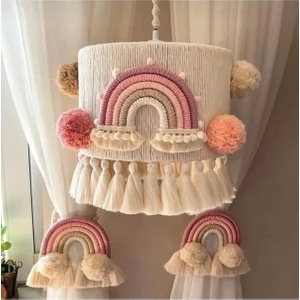 Makrome Avize/ 2 Adet Perde Bağı