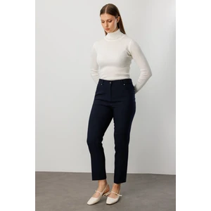 Kadın Büyük Beden Dar Paça Pantolon 1009 Lacivert