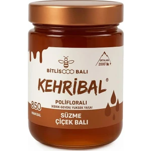 Hakiki Bitlis Çiçek Balı Kehribal 850 gr