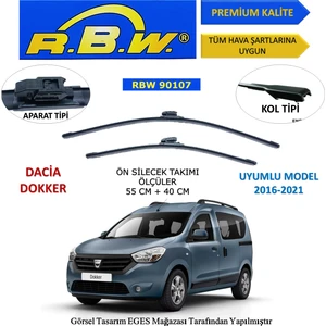 Dacia Dokker (2016-2021) Ön Silecek Süpürgesi 550MM + 400MM